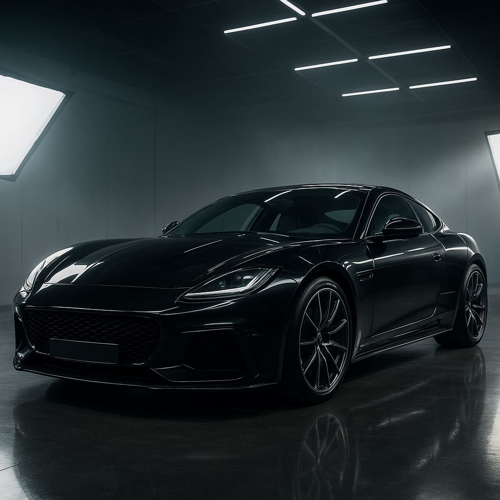 Luxusfahrzeug im Detailing-Studio